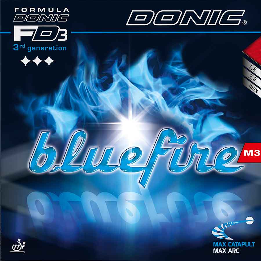 BlueFire M2 rubbers for Donic Waldner Senso Blade bat.