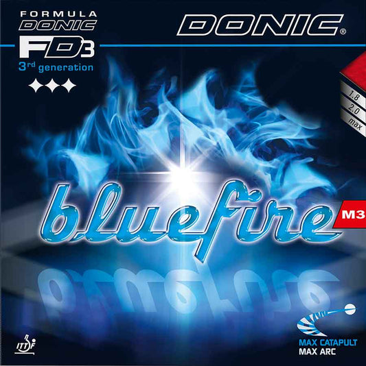 BlueFire M2 rubbers for Donic Waldner Senso Blade bat.